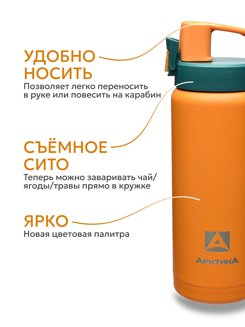Термокружка 0.5л серии 702 «Морошока» с ситечком - 3
