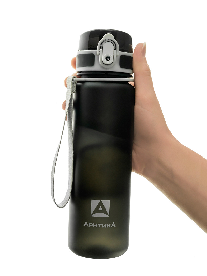 Питьевая бутылка 720 из тритана 0.5л, черная матовая, с ситечком - 13