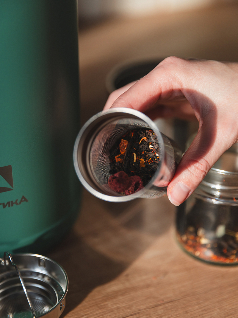 Термос 3.5л серии 206 «Хвоя» с ситечком (уценка) - 6