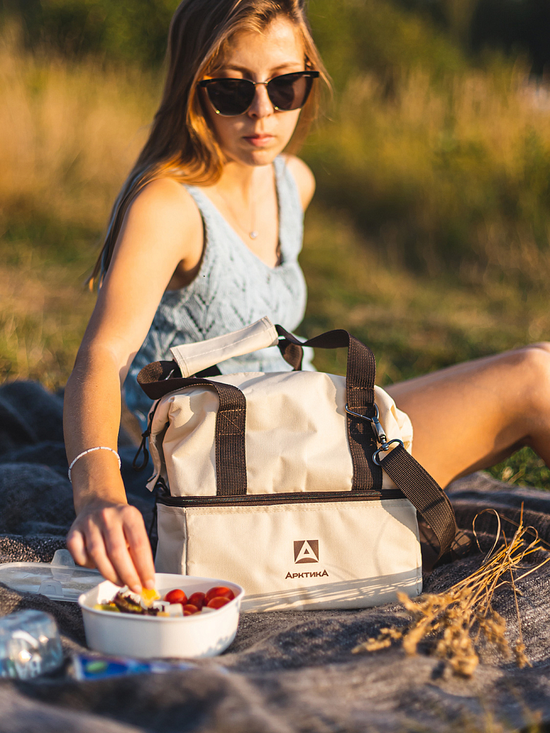 Термосумка-трансформер 3600 бежевая на 11.5л - 14