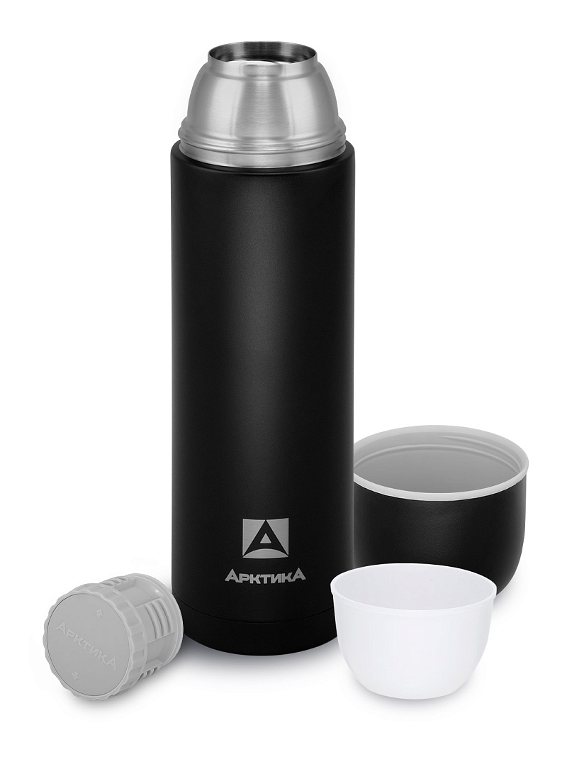 Термос серии 105 на 1.2л черный с узким горлом - 3