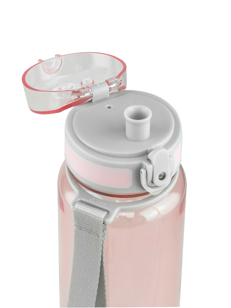 Питьевая бутылка 720 из тритана 0.5л, розовая глянцевая, с ситечком - 8
