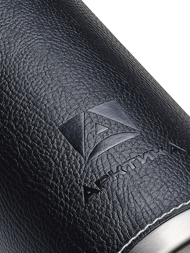 Термос 108 с черной оплёткой из экокожи на 1л - 5 Термос 108 с черной оплёткой из экокожи на 1л - 5