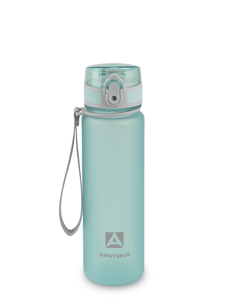 Питьевая бутылка 720 из тритана 0.5л, голубая матовая, с ситечком - 9