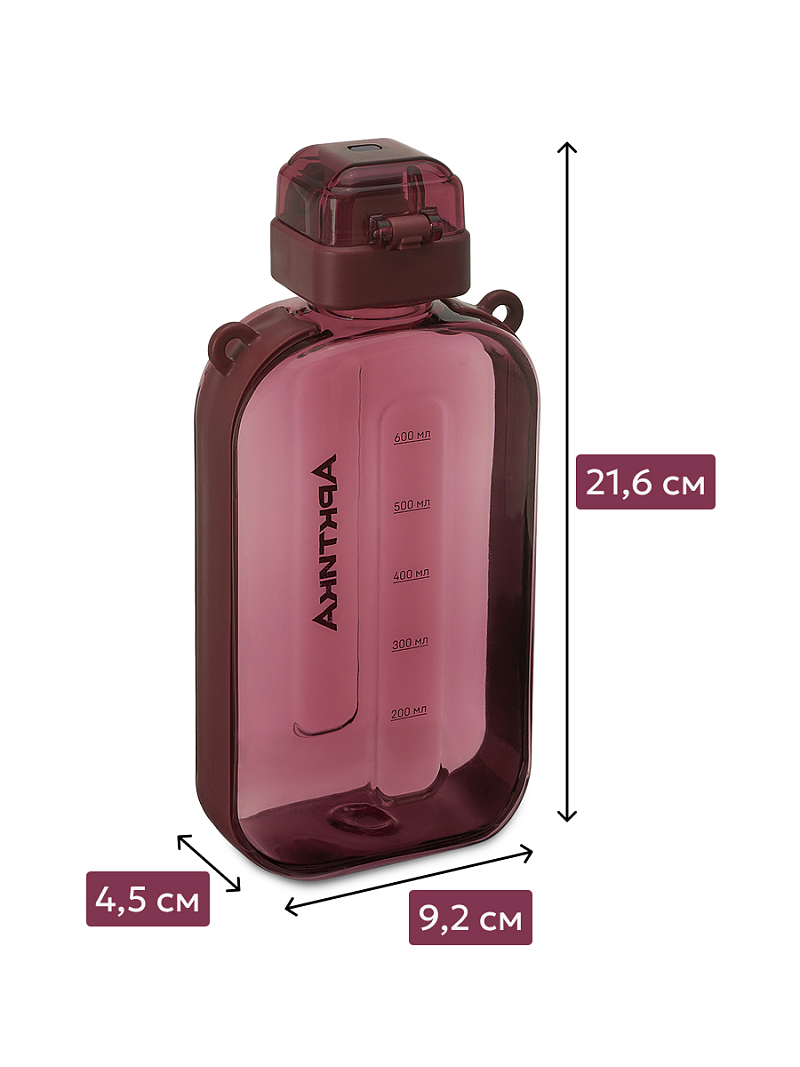 Тритановая бутылка 0.75л серии 724 «Вишня» на ремне - 5