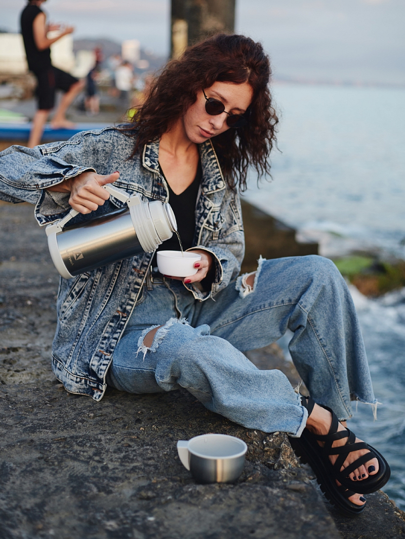 Термос 1.5л серии 205 стальной с лаковым покрытием (уценка) - 7