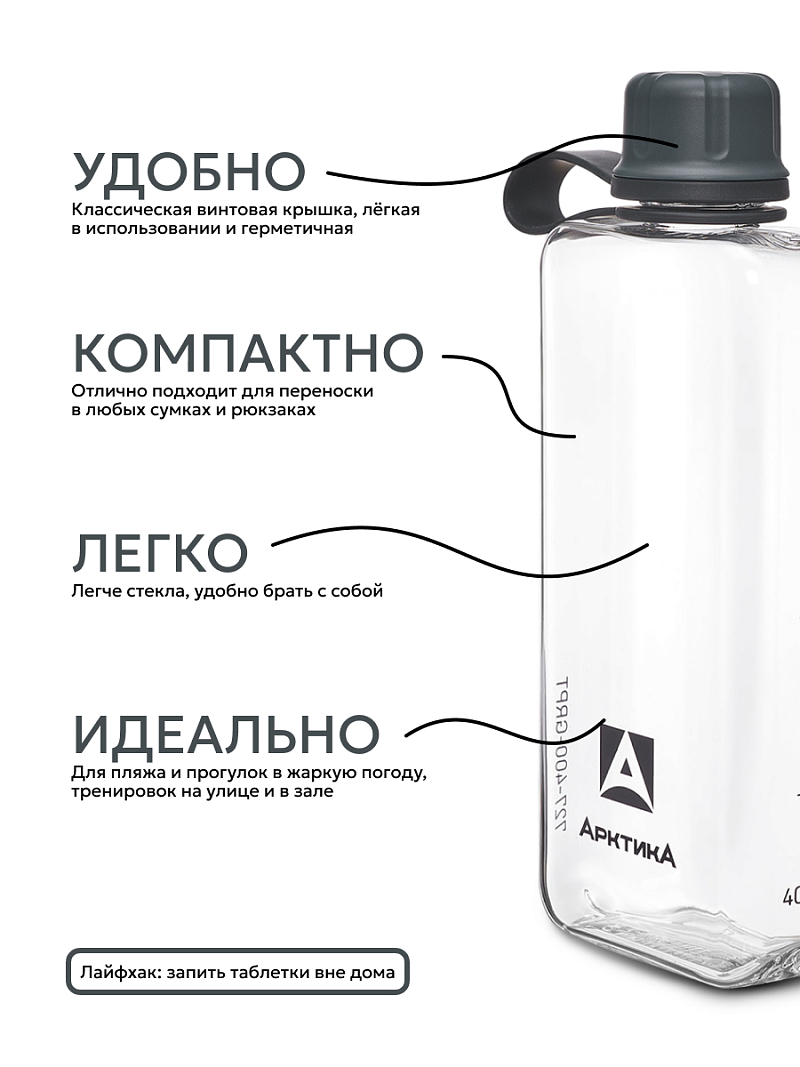 Тритановая бутылка 727 на 0.4л - 4