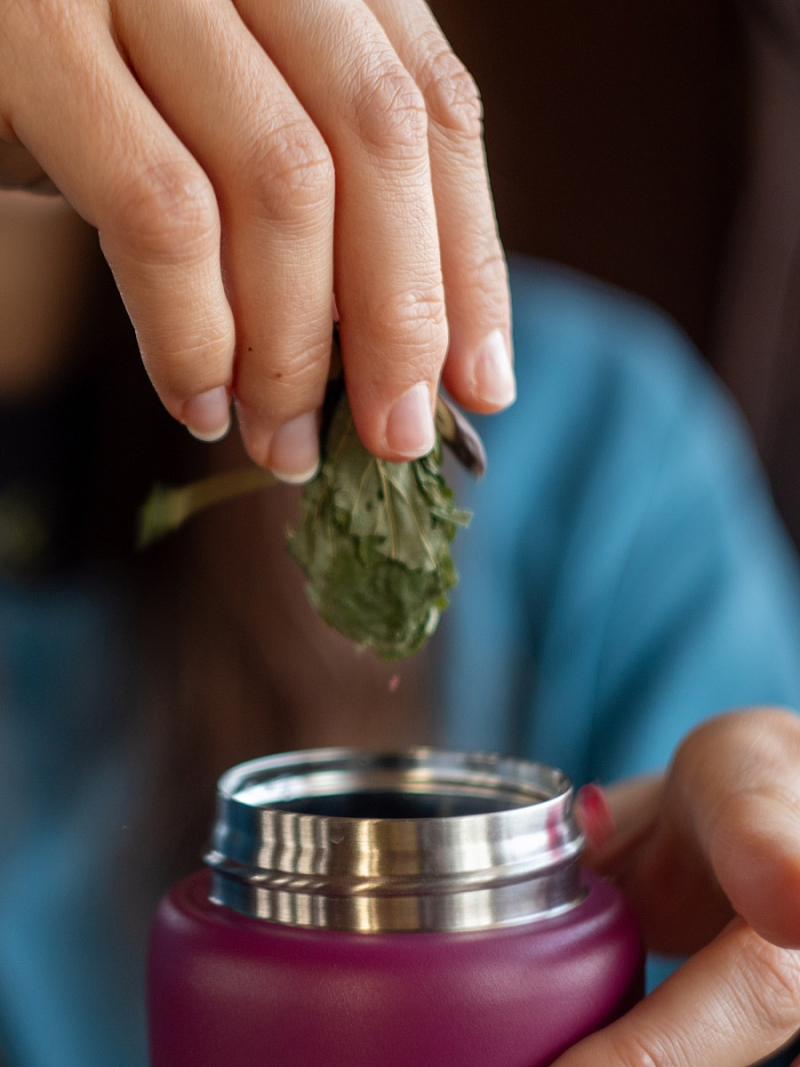 Термокружка 0.75л серии 702 «Вишня» с ситечком - 6