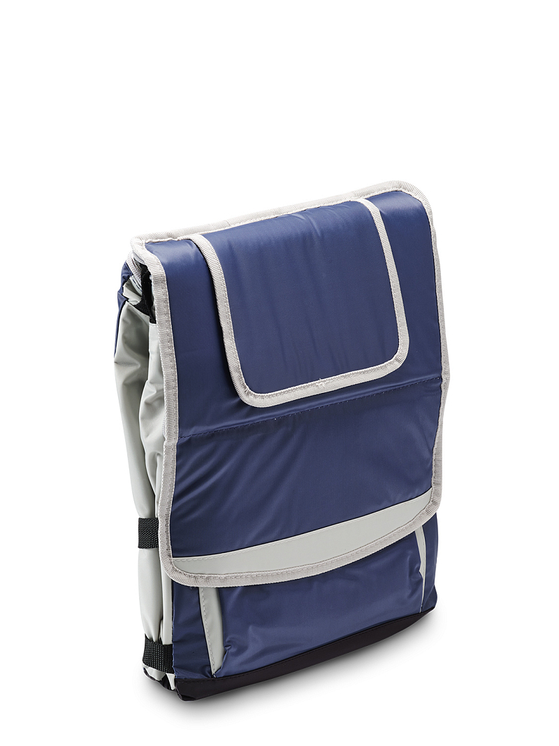 Синяя сумка-холодильник 3001 классическая с люком на 20л - 7