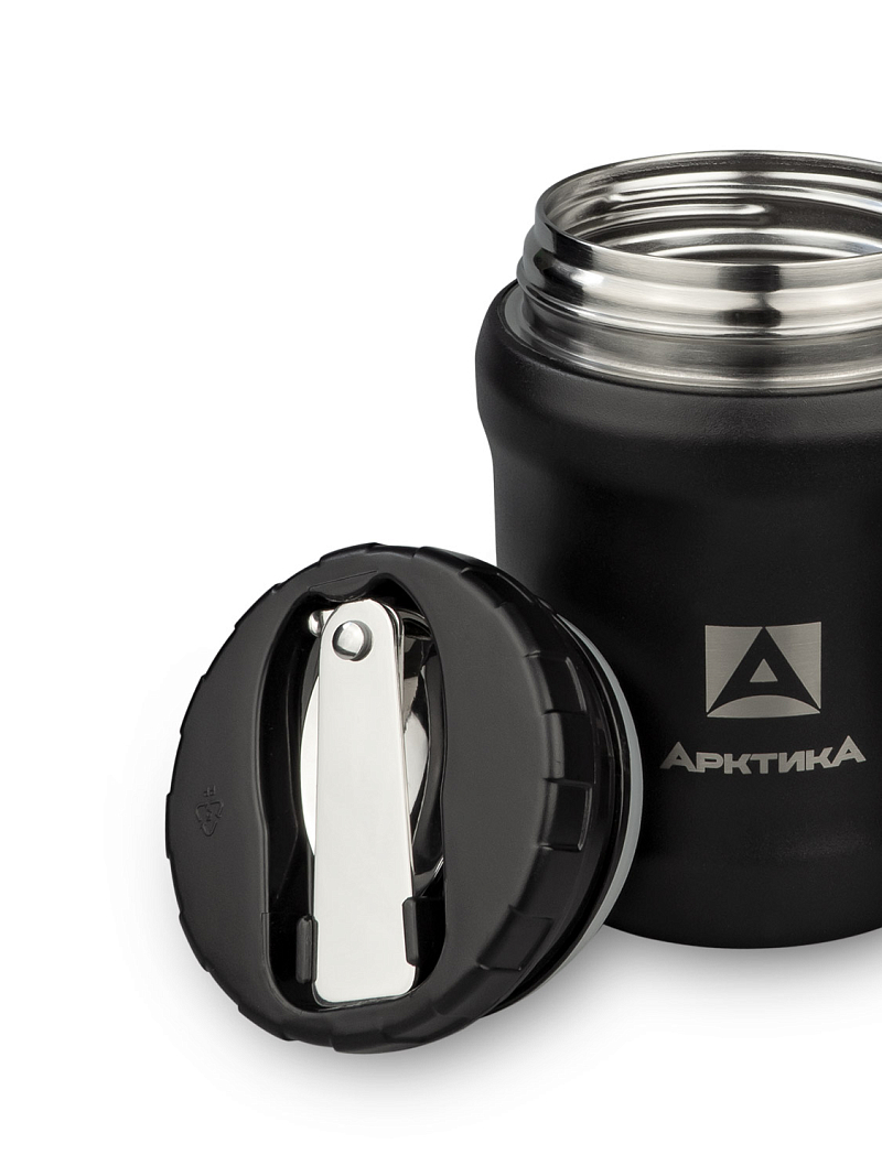 Черный термос 311 для еды на 0.5л - 5