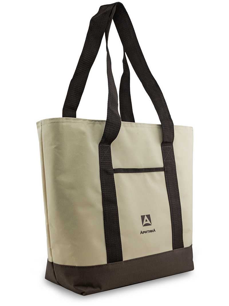 Термосумка шоппер 3400 бежевая на 17.5л - 3