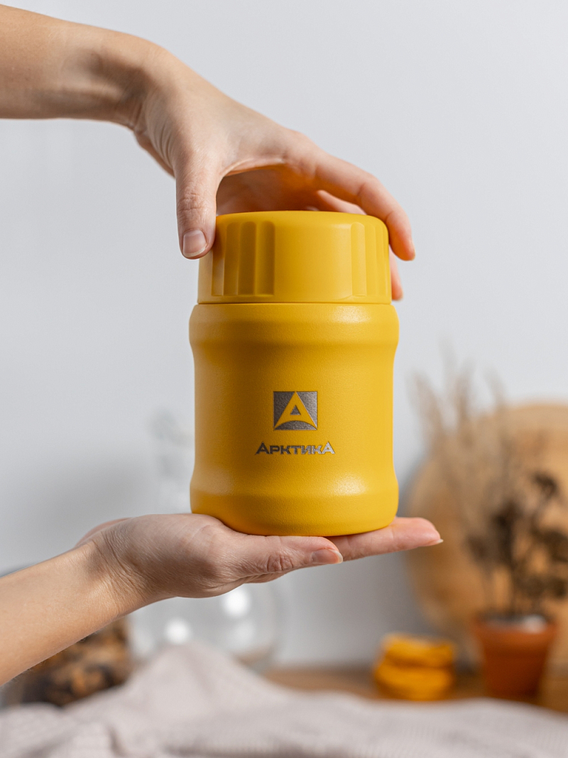 Желтый термос 311 для еды на 0.5л - 2