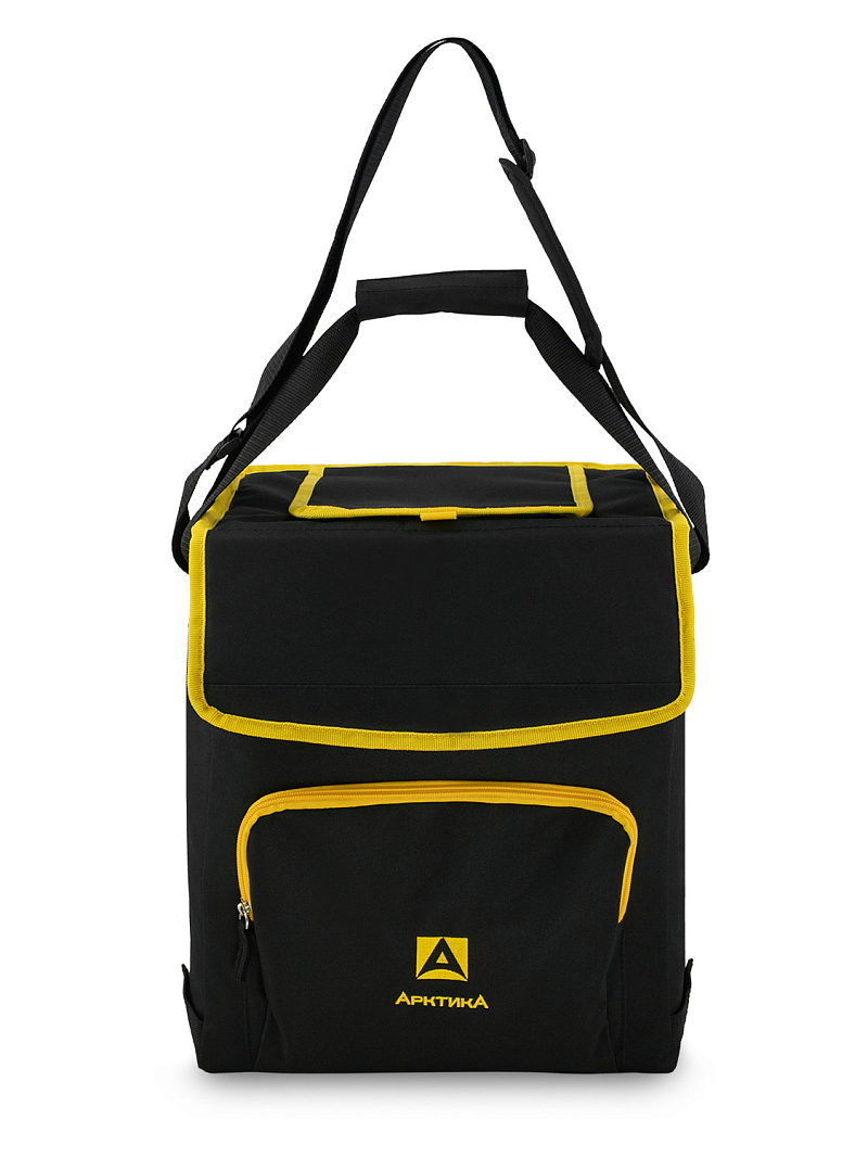 Черная сумка-холодильник 3001 классическая с люком на 20л - 2