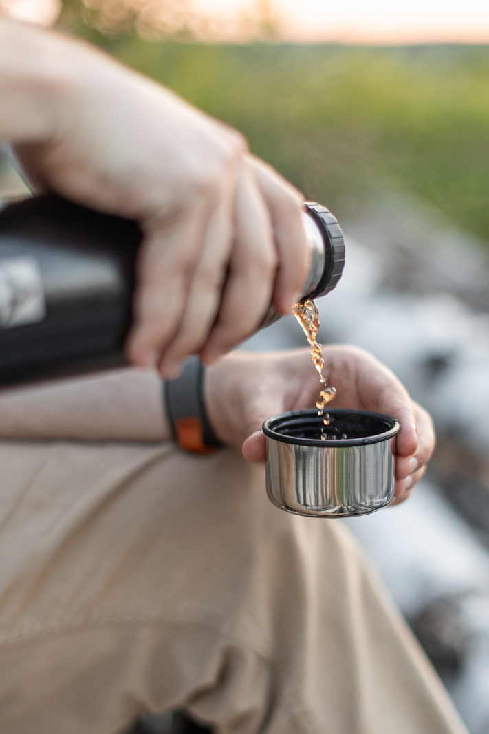 Черный термос 106 с узким горлом на 0.75л - 6