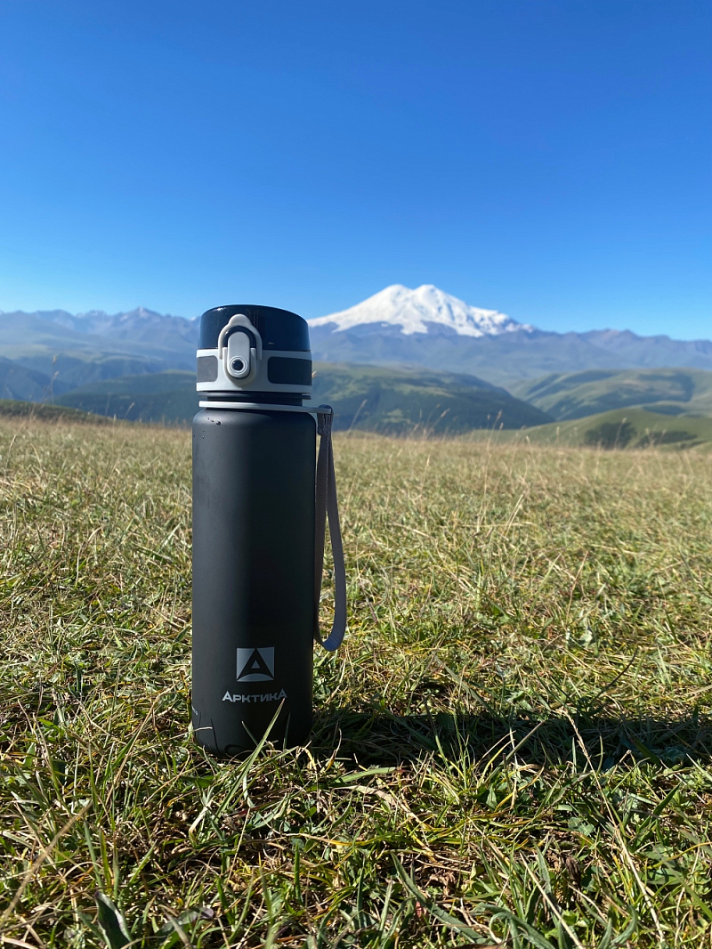 Питьевая бутылка 720 из тритана 0.5л, черная матовая, с ситечком - 4