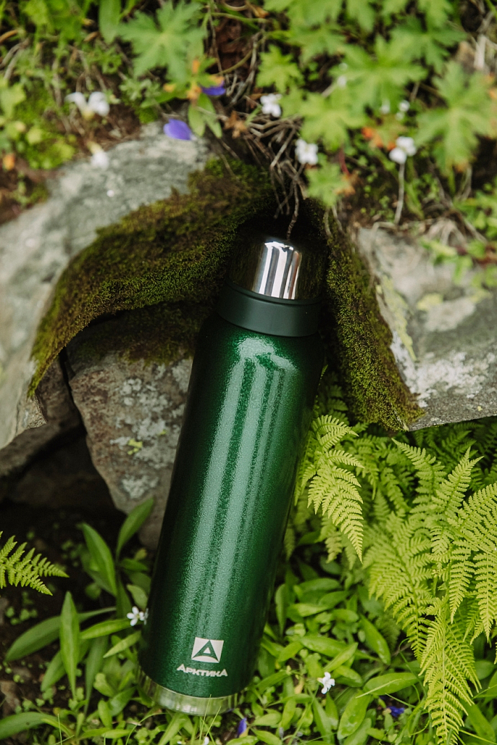 Зеленый термос с узким горлом на 1.6л - 2