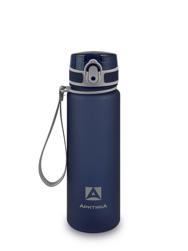 Питьевая бутылка 720 из тритана 0.5л, синяя матовая, с ситечком - 12