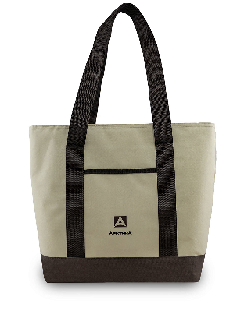 Термосумка шоппер 3400 бежевая на 17.5л - 1