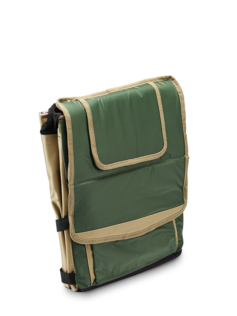 Зеленая сумка-холодильник 3001 классическая с люком на 20л - 5