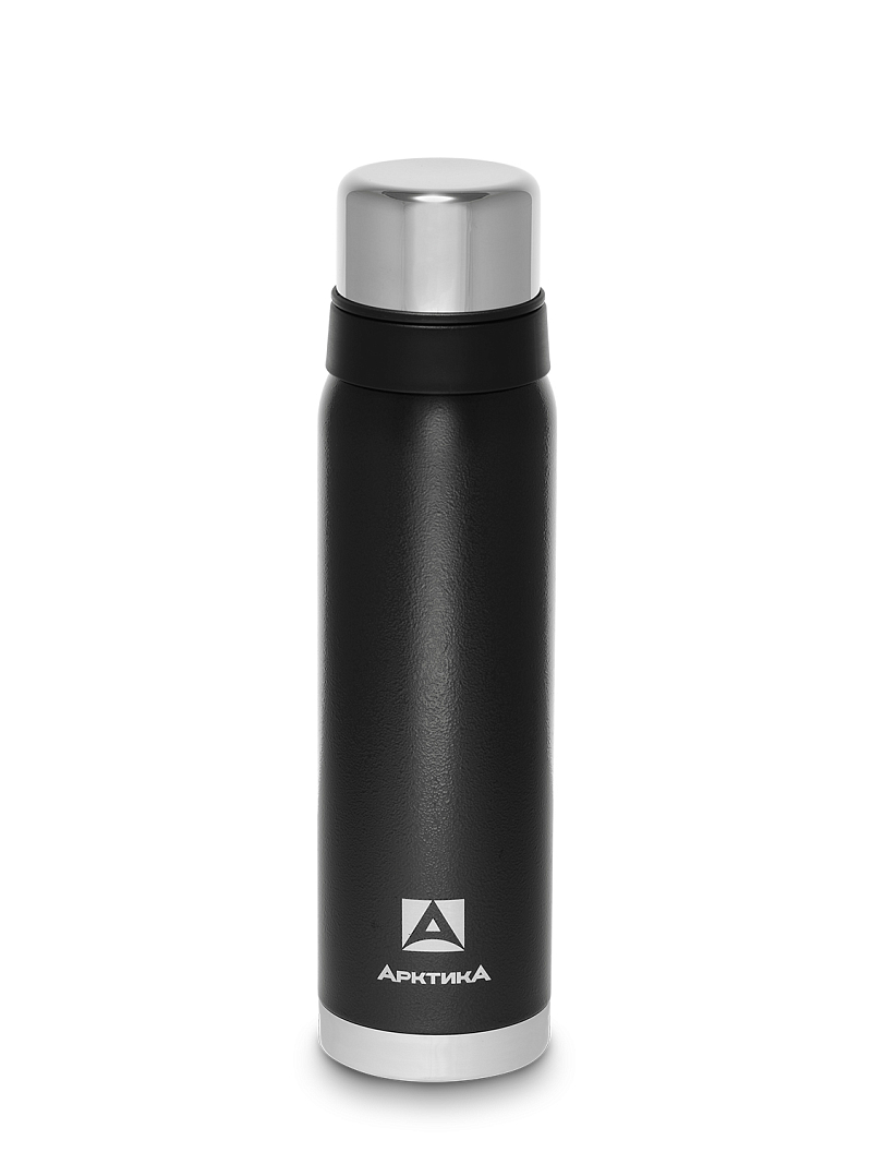 Черный термос 106 с узким горлом на 0.9л - 1