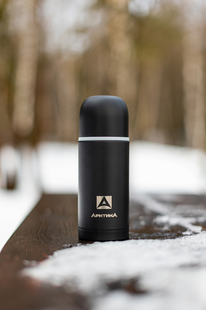 Термос серии 105 на 0.5л черный с узким горлом - 2