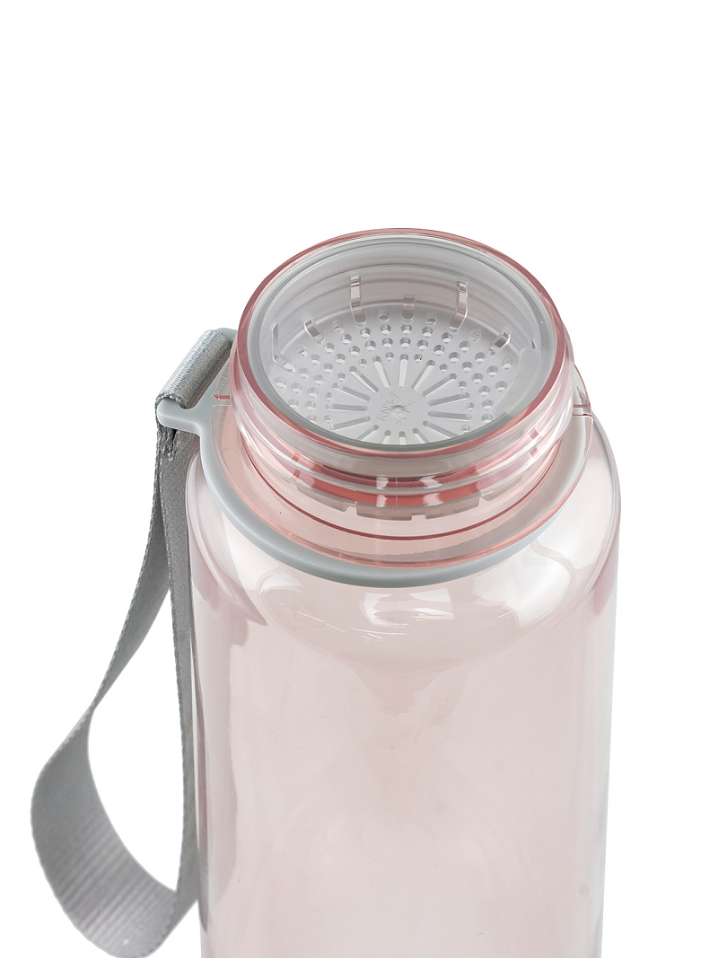 Питьевая бутылка 720 из тритана 0.5л, розовая глянцевая, с ситечком - 5