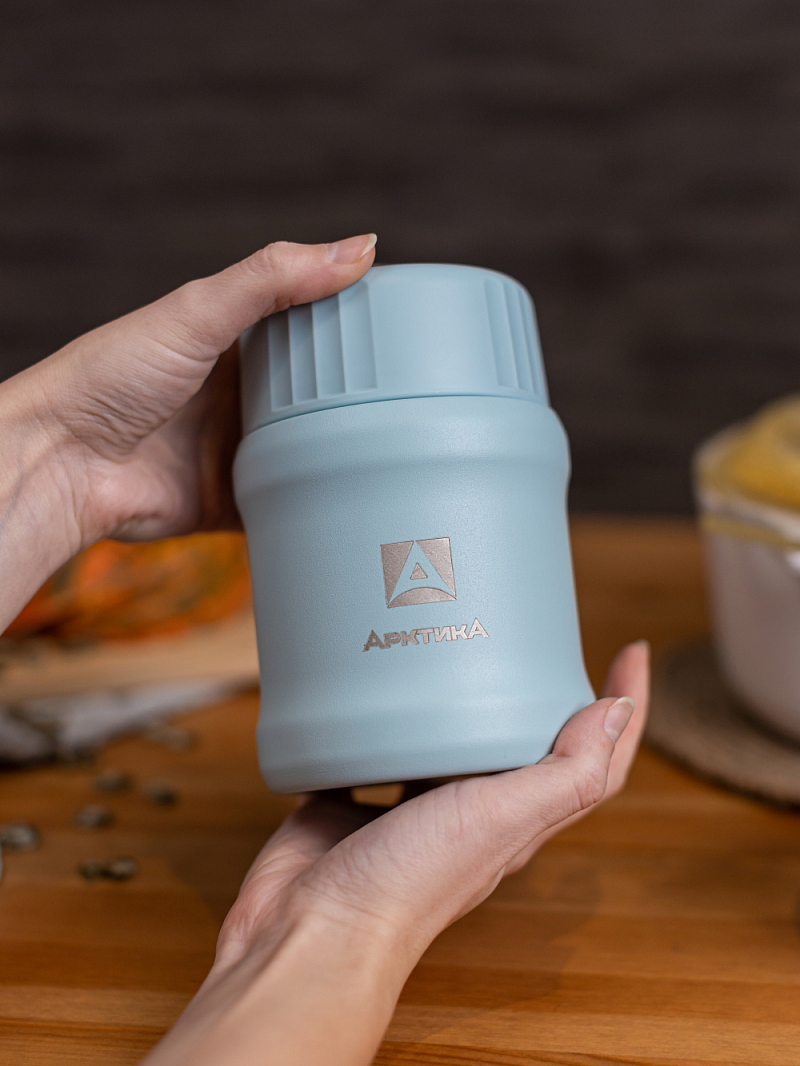 Голубой термос 311 для еды на 0.5л - 2