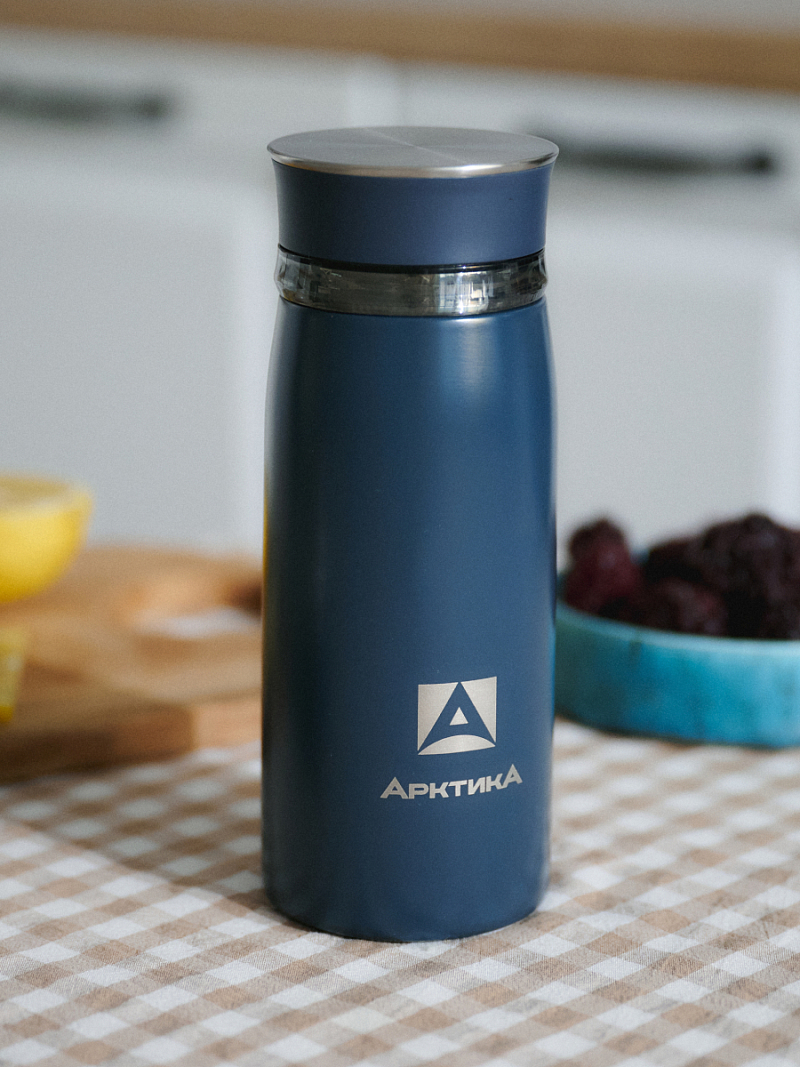 Термокружка 0.32л серии 715 «Индиго» с ситечком - 4