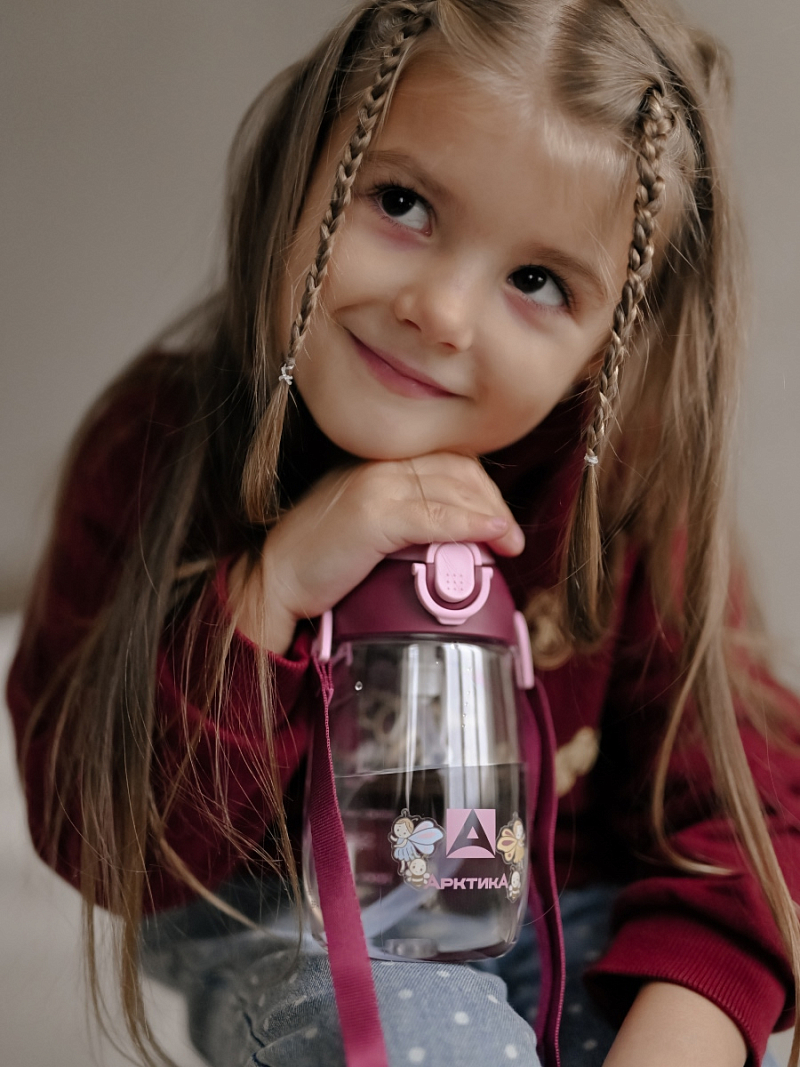 Тритановая бутылка серии 730 на 0.48л «вишня» с наклейками - 2