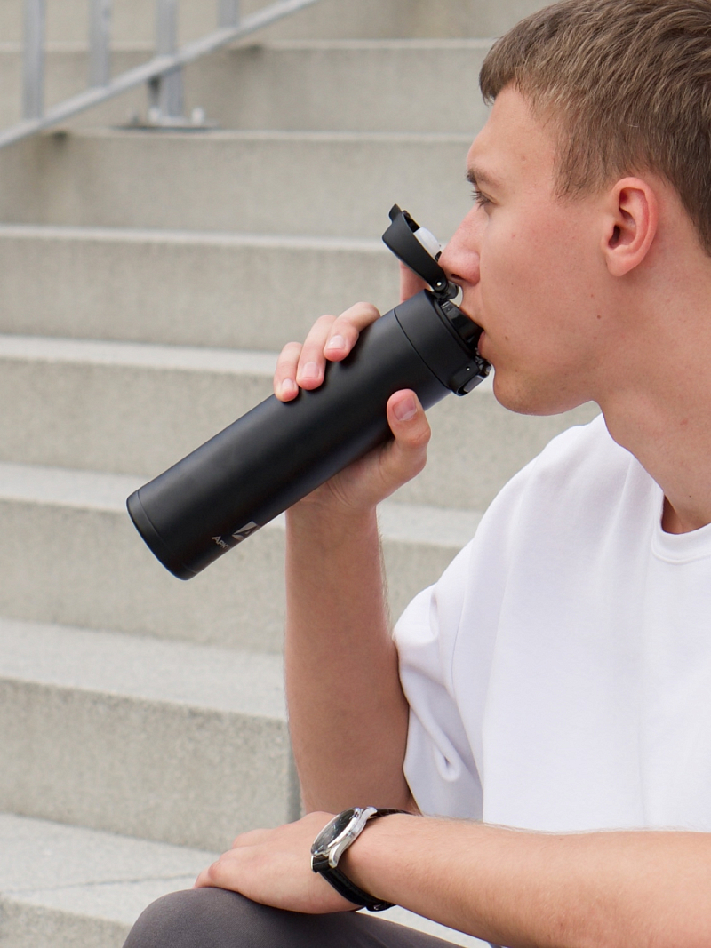 Черная термокружка 701 на 0.52л - 5