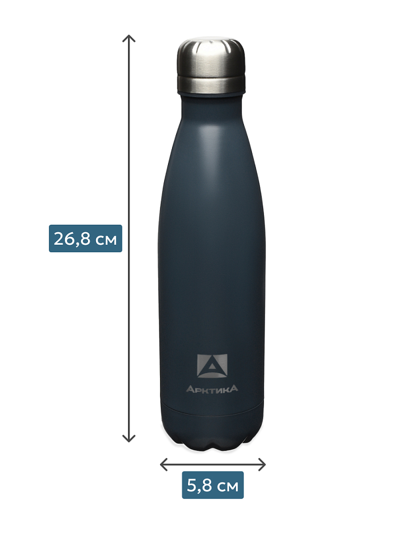 Термобутылка 0.44л серии 717 «Индиго» - 5