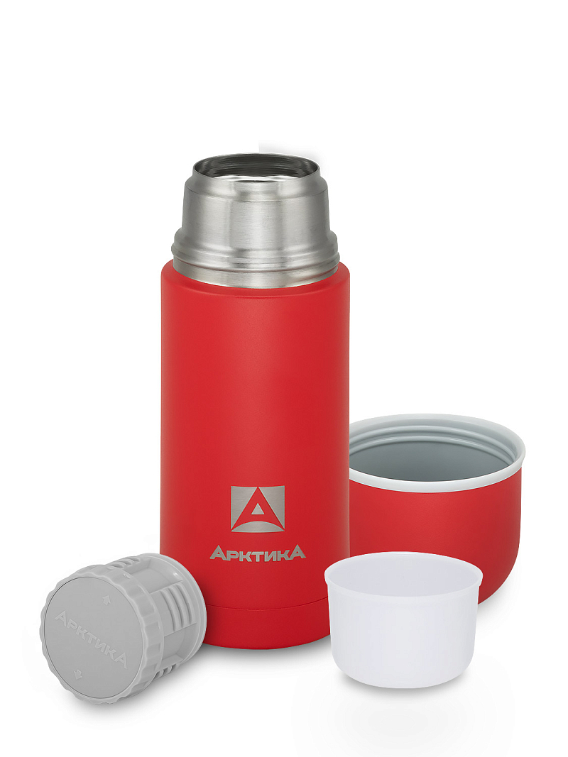 Красный термос 105 с узким горлом на 0.5л - 3 Красный термос 105 с узким горлом на 0.5л - 3
