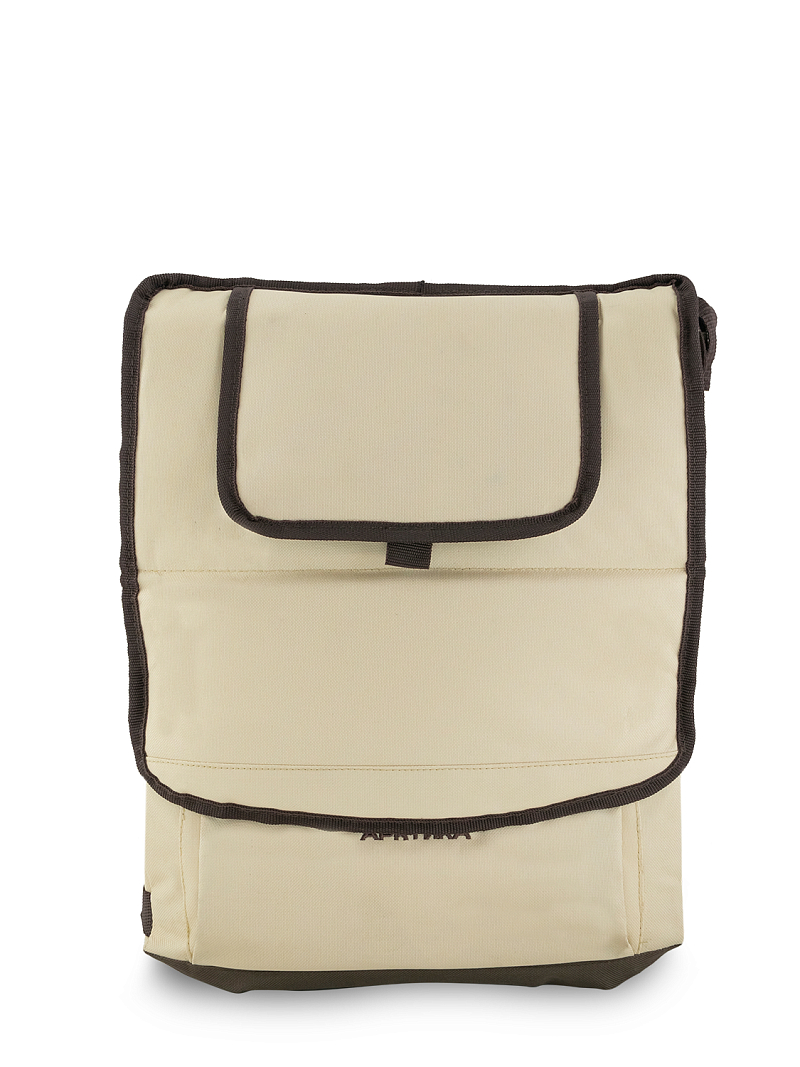 Бежевая сумка-холодильник 3000 классическая с люком на 20л - 6