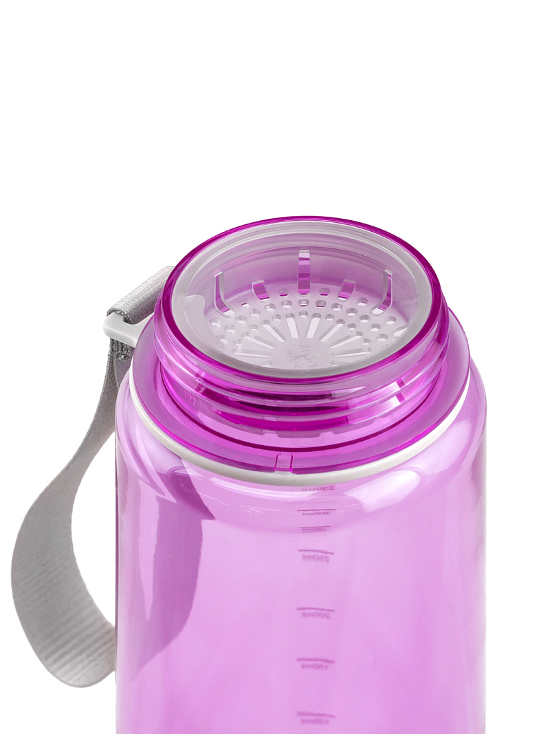 Питьевая бутылка 720 из тритана 1л, лавандовая глянцевая, с ситечком - 7