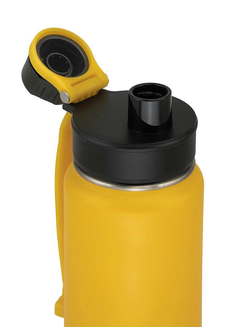 Термокружка серии 708 на 0.53л жёлтая со спортивной крышкой - 3