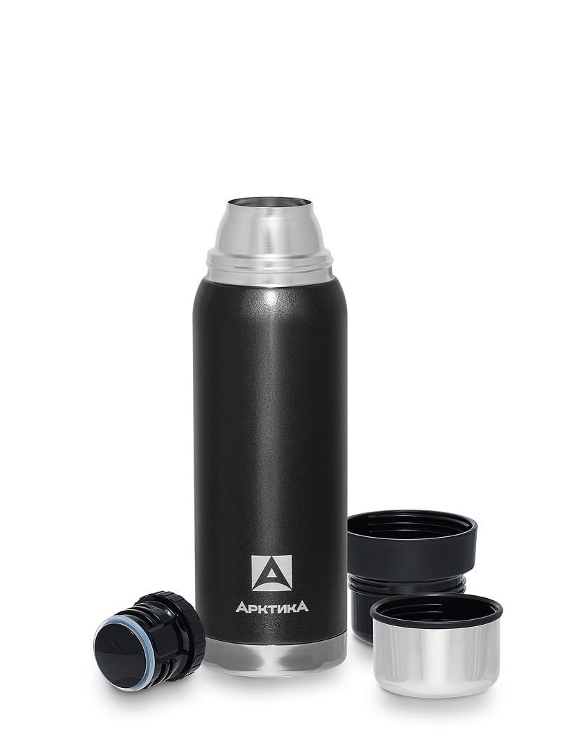 Черный термос 106 с узким горлом на 0.75л - 3