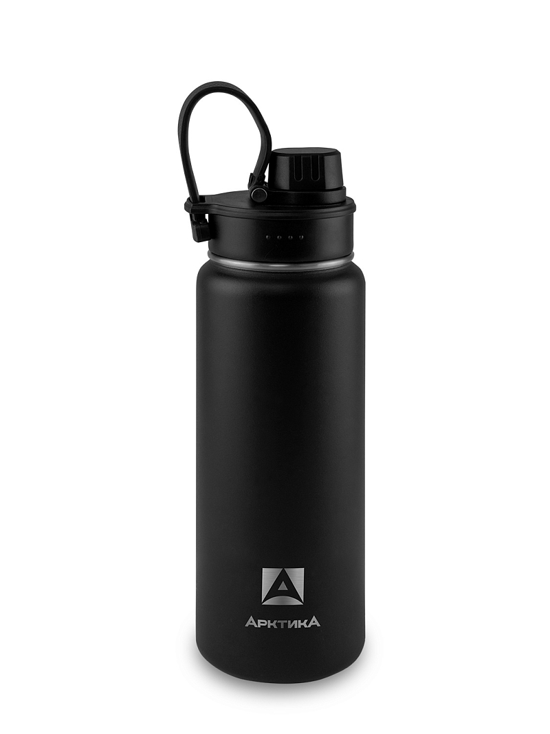 Термокружка серии 708 на 0.53л чёрная со спортивной крышкой - 1