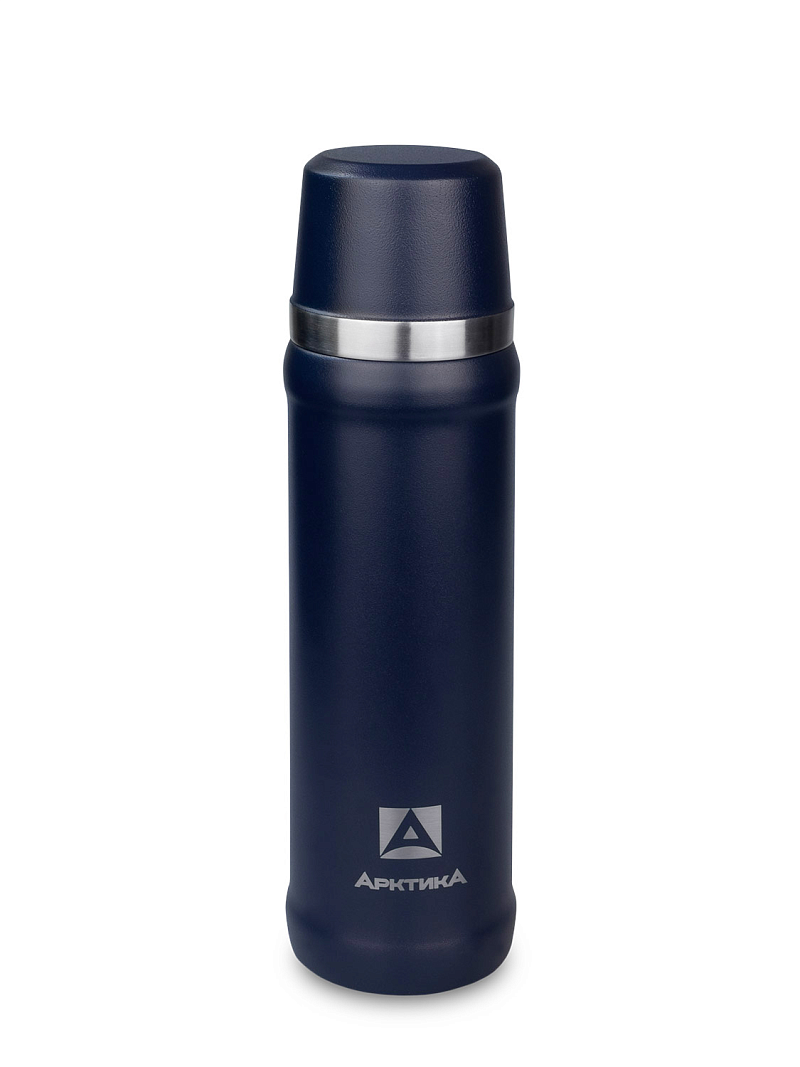 Синий термос для напитков на 0.6л (уценка) - 1