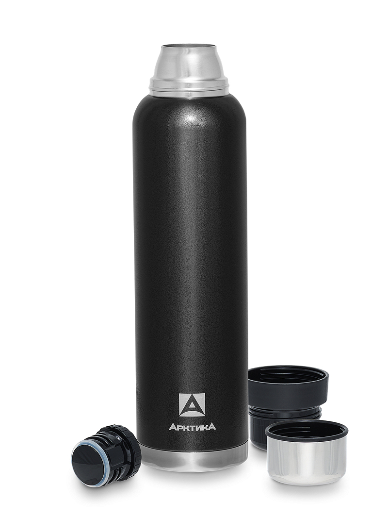 Черный термос 106 с узким горлом на 1.6л - 3