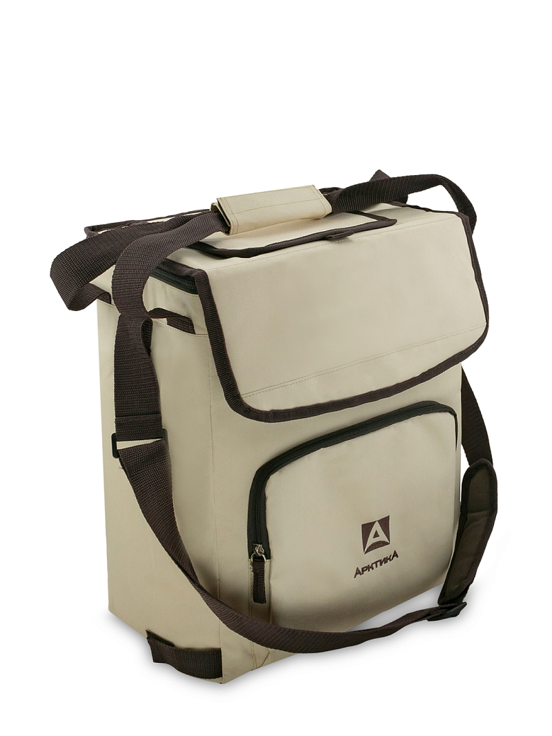 Бежевая сумка-холодильник 3000 классическая с люком на 20л - 1