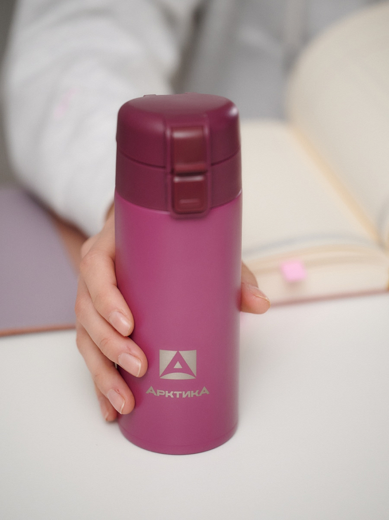 Термокружка 0.35л серии 703 «Вишня» с ситечком - 2