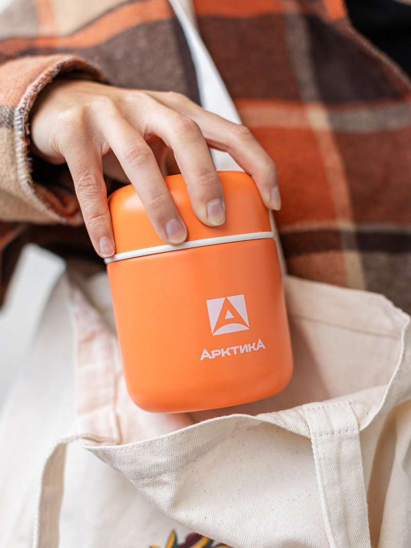 Компактный коралловый 411 термос  для еды на 0.28л  - 5