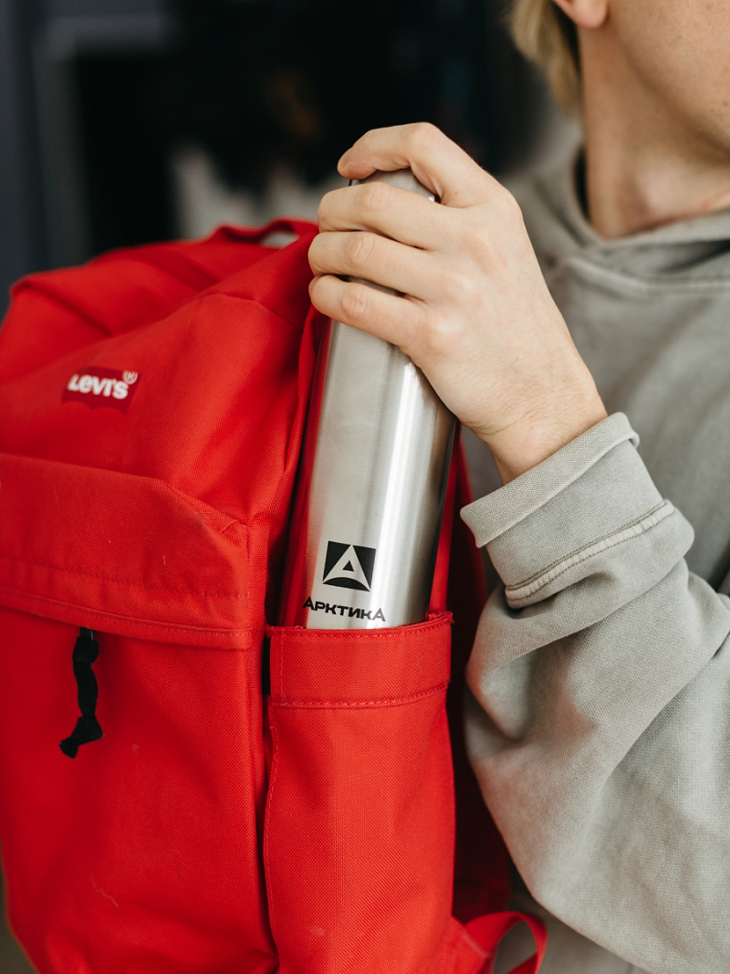 Стальной 101 термос с узким горлом и ситечком на 0.75л - 5 Стальной 101 термос с узким горлом и ситечком на 0.75л - 5