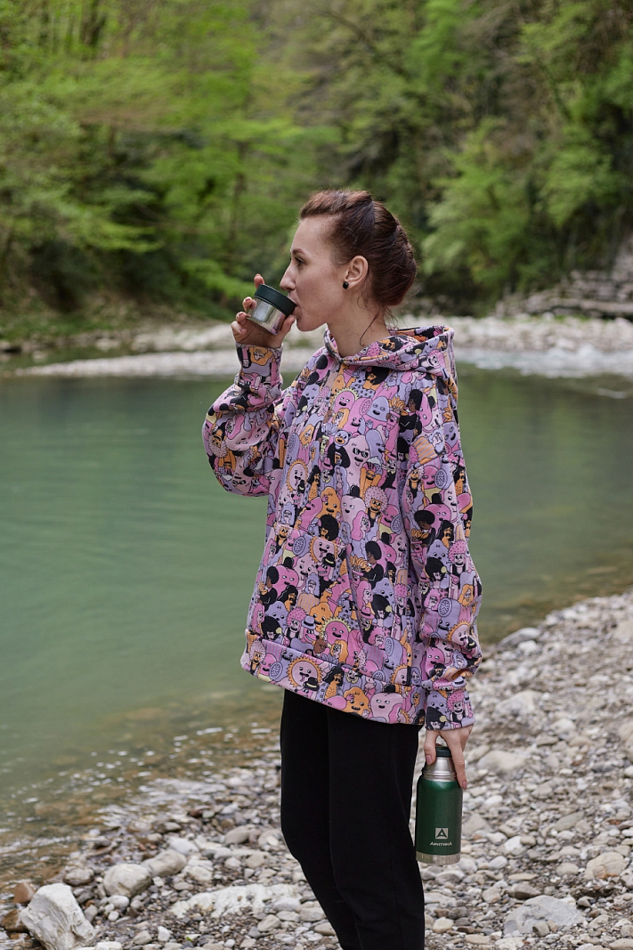 Зеленый термос 106 с узким горлом на 0.5л - 2