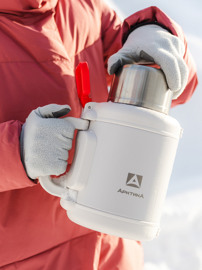 Термос 1.9л серии 204 «Арктика» со складной ручкой и ситом (уценка) - 3