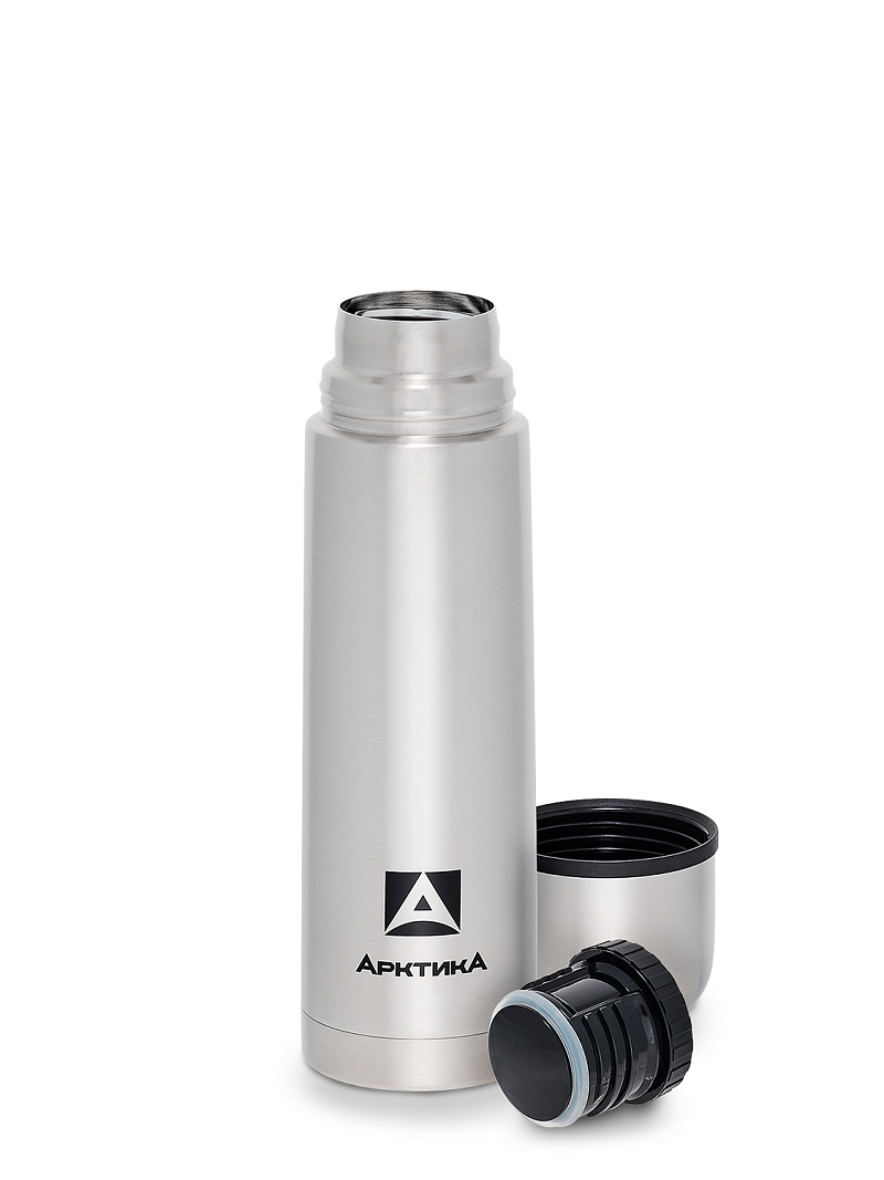 Термос серии 101 на 0.5л стальной с узким горлом в чехле - 3