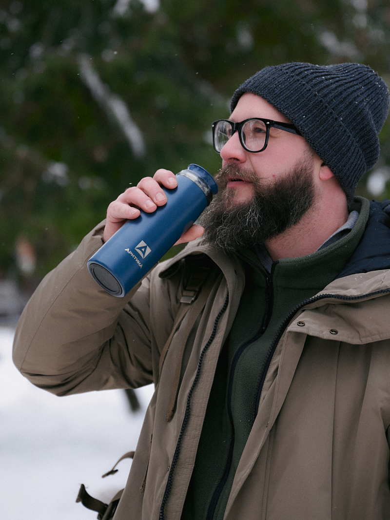 Термокружка 0.42л серии 715 «Индиго» с ситечком - 2