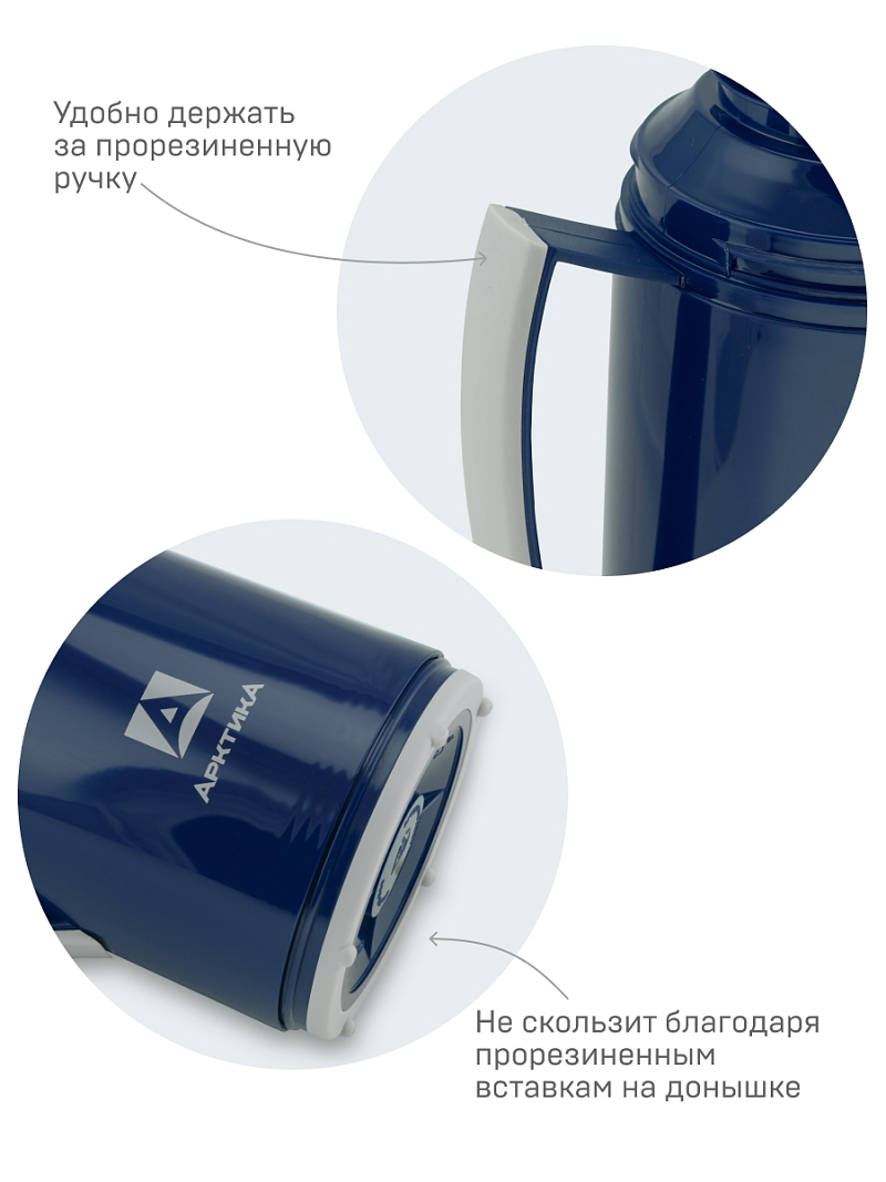 Стеклянный термос серии 1010 на 1.7л синий - 8