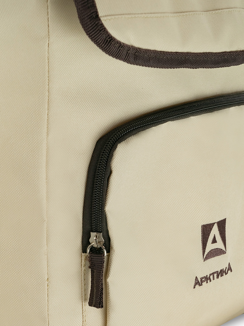 Бежевая сумка-холодильник 3001 классическая с люком на 20л - 14