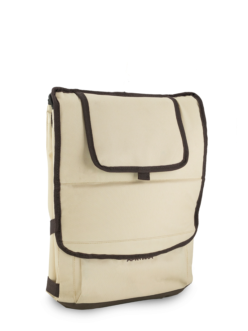 Бежевая сумка-холодильник 3000 классическая с люком на 20л - 7